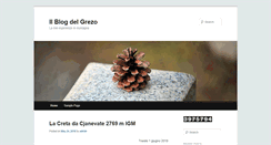 Desktop Screenshot of ilblogdelgrezo.it